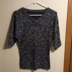 Maurices 3/4 sleeve marled sweater with lace back
